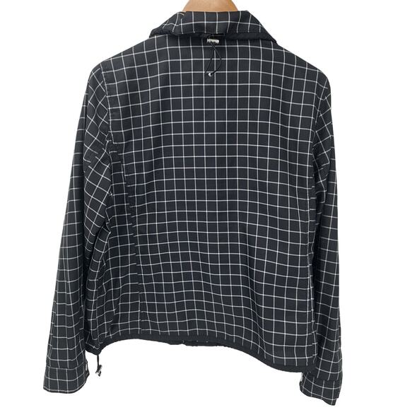 Lauren Active Jacket Womens Large Full Zip Windowpane Check Ralph Lauren - Picture 4 of 9
